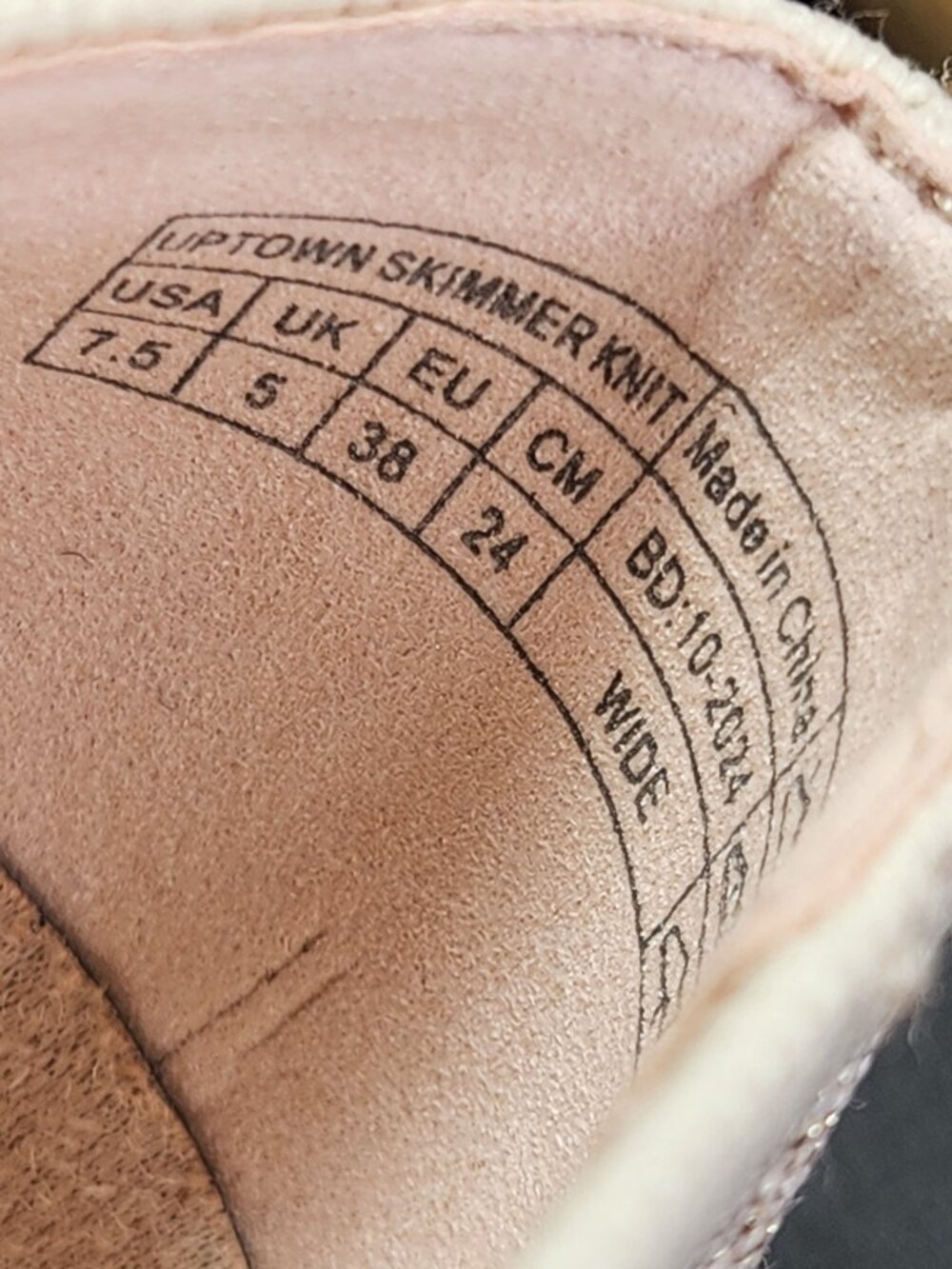 Vioninc Uptown Knit Skimmer Casual Flat Shoes Womens Size 7.5 Wide Worn Once - Picture 9 of 9